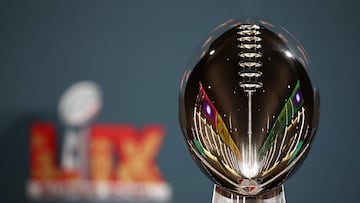 NEW ORLEANS, LOUISIANA - FEBRUARY 03: The Vince Lombardi Trophy is seen before NFL Commissioner Roger Goodell's Super Bowl Press Conference ahead of Super Bowl LIX at Caesars Superdome on February 03, 2025 in New Orleans, Louisiana. Chris Graythen/Getty Images/AFP (Photo by Chris Graythen / GETTY IMAGES NORTH AMERICA / Getty Images via AFP)
