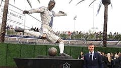 Beckham: LA Galaxy unveil statue of former England captain