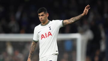 Cuti Romero, durante el Tottenham-Eintracht de Champions.