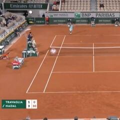 Ha dicho Corretja en TV que es un golpe clave en este Roland Garros: pues Nadal lo ha bordado