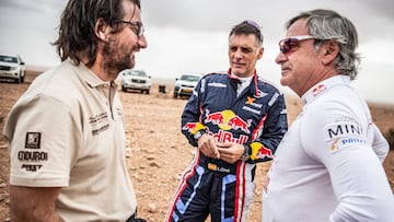 David Castera, Lucas Cruz y Carlos Sainz. 