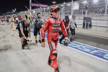 Marc Márquez durante el Gran Premio. 