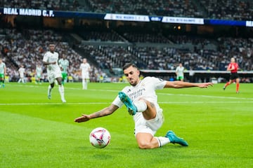 Ceballos, la noche del 1 de septiembre, cuando se lesionó frente al Betis.