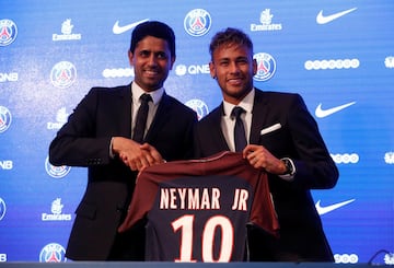 La presentación de Neymar como nuevo jugador del PSG