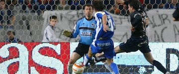 Ferran Corominas salvó al Espanyol con un tanto en el minuto 91 de la última jornada de LaLiga 2005-06, ante la Real Sociedad.