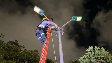 Ya son más de 41.000 luminarias instaladas que iluminan calles, parques y estaciones del MIO en la ciudad de Cali. Faltan 15.000.