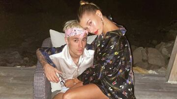 Hailey y Justin Bieber en año nuevo vía Instagram. Diciembre 31, 2019.