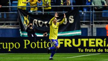 Aketxe celebra el gol ante el Málaga.