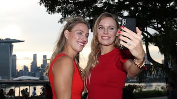 Angelique Kerber y Caroline Wozniacki.