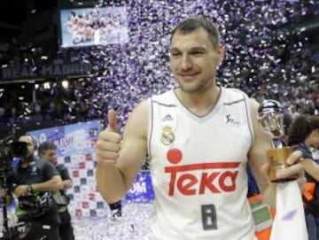 El Real Madrid, campeón de Liga Endesa. Jonas Maciulis.