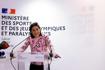 Amelie Oudea-Castera, ministra de Deportes de Francia.