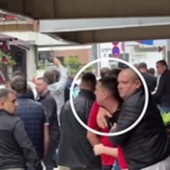 El hijo del presidente de Serbia, pillado en la batalla campal