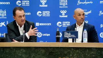 José María Muñoz y Manolo Gaspar, en rueda de prensa.