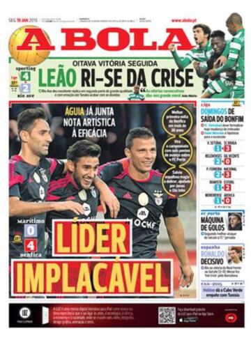 Portadas de la prensa deportiva