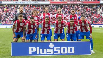 El once del Atlético contra el Granada.