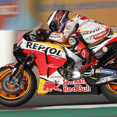 Sillín vintage en la Honda de Lorenzo en busca de más agarre