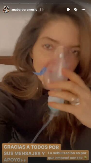 Ana Bárbara reaparece en redes sociales con nebulizador, tras dar positivo a Covid-19