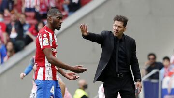 Kondogbia, expulsado en el Atlético-Espanyol.