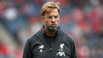 El entrenador alemán del Liverpool, Jürgen Klopp, durante un partido.