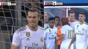 Bale, en el partido ante el Atlético de Madrid