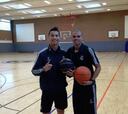 Cristiano se relaja jugando al baloncesto con Pepe