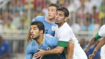Luis Suárez jugó con Uruguay.