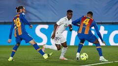 Vinicius, durante el Real Madrid-Barcelona.