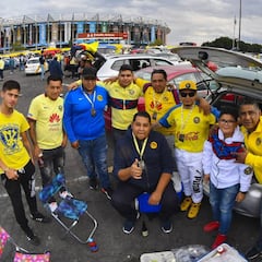 Así despidió la afición al América rumbo al Estadio Azteca
