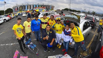 Así despidió la afición al América rumbo al Estadio Azteca