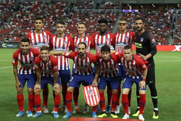 Once inicial del Atl¨¦tico de Madrid.
