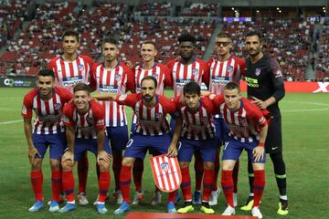 Once inicial del Atlético de Madrid. 