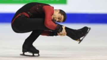 Javier Fernández, el día 24 de enero en el Europeo de Zagreb.