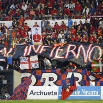 Las gradas del estadio pamplonés estarán a reventar.