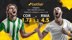 Córdoba CF vs. Real Madrid Castilla CF: horario, TV, estadísticas, clasificación y pronósticos