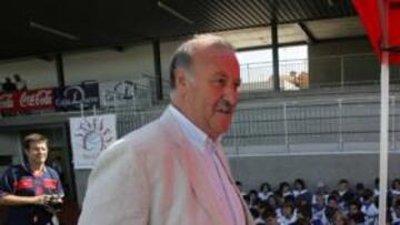 El seleccionador no falló a la cita con los niños salmantinos.