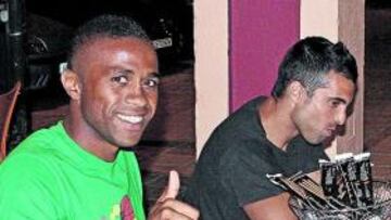 <b>EN MÁLAGA. </b>Jorge Andrade cenó ayer en Frascati.