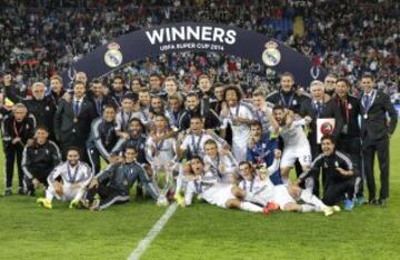 El 12 de agosto de 2014 el Real Madrid gana la Final de la Supercopa de Europa en Cardiff frentet al Sevilla 
