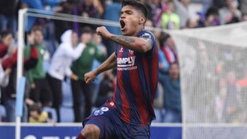 Juan Camilo 'El Cucho' Hernández, jugador del Huesca