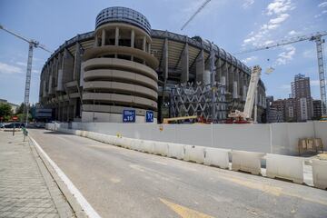 Continúan las obras en el Santiago Bernabéu