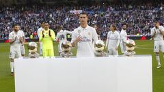 Las mejores imágenes del homenaje a Cristiano Ronaldo
