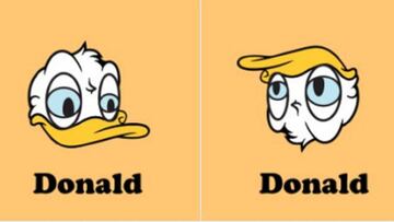 El parecido razonable entre el pato Donald y Trump que ya lleva más de 100.000 retuits