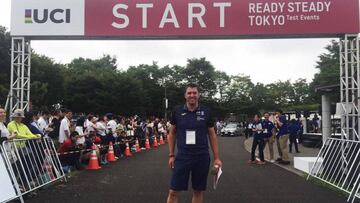 Pascual Momparler, durante su visita al recorrido de los Juegos Olímpicos de Tokio 2020.