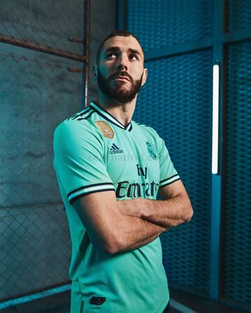 The club have presented their third strip along with Adidas, which has been inspired by innovation and technology behind the new Santiago Bernabéu with an intense green colour.