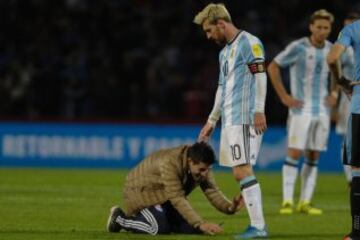 Messi asumió con tranquilidad la actitud del hincha.