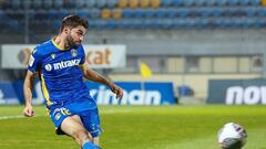 David Carmona, durante un partido con el Asteras Trípolis.