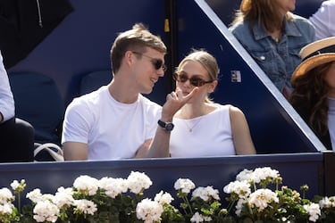 Dani Olmo y su novia Laura Abla, conocida influencer.