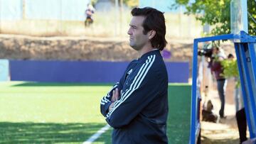 Solari, entrenador del Real Madrid Castilla.