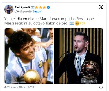 Los mejores memes del Balón de Oro 2023