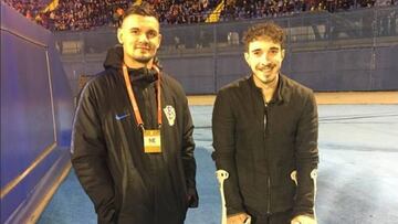 Vrsaljko, junto a Lovren en Zagreb.