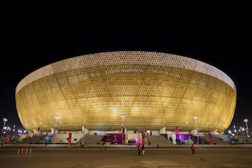 An exterior view of Lusail Stadium 